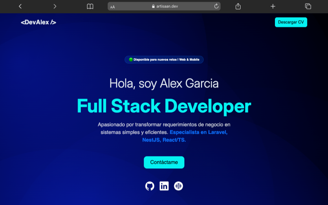 Alex Garcia - Full Stack Developer
